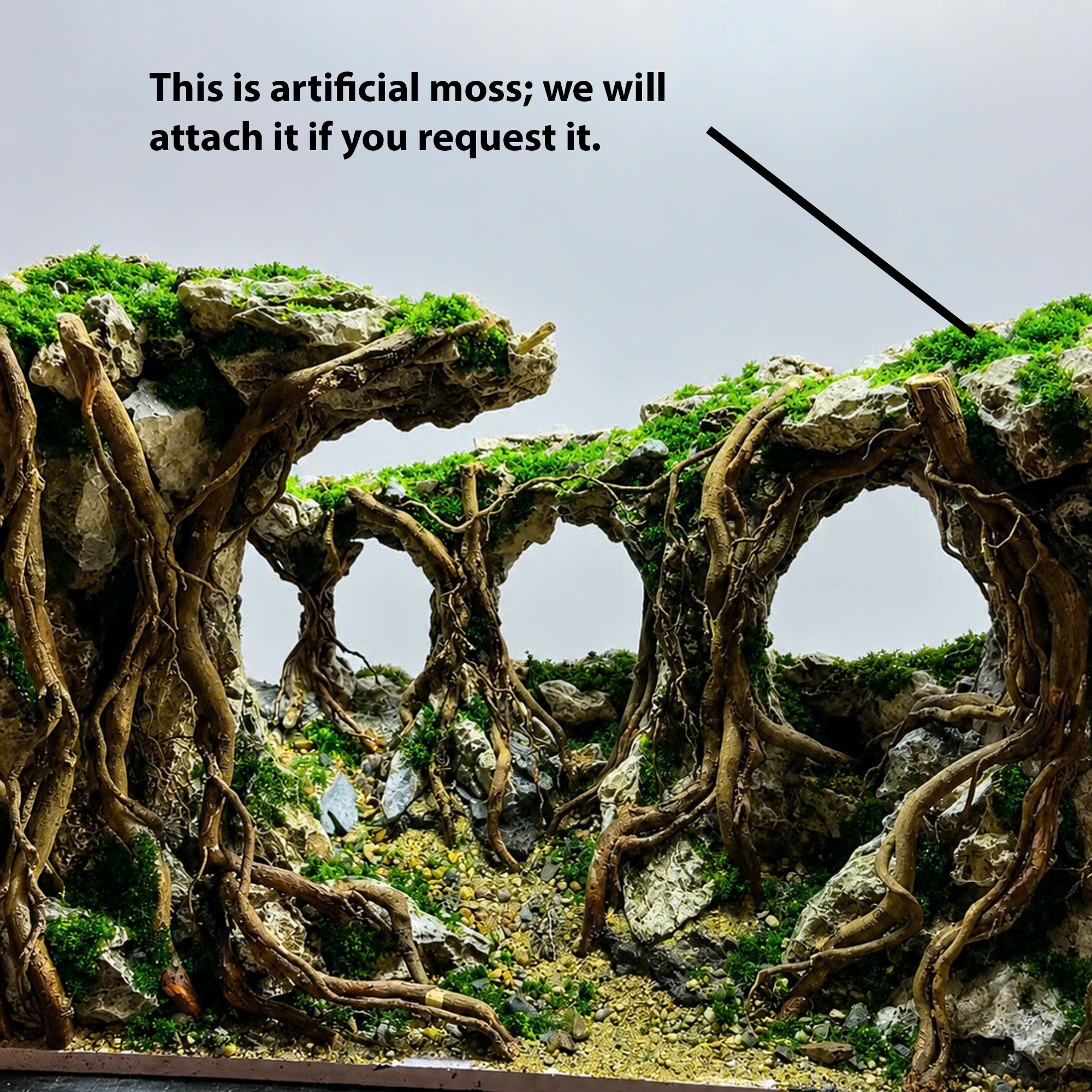 Unique hardscape aquarium, Terrarium decoration,Vivarium decor - Image 7