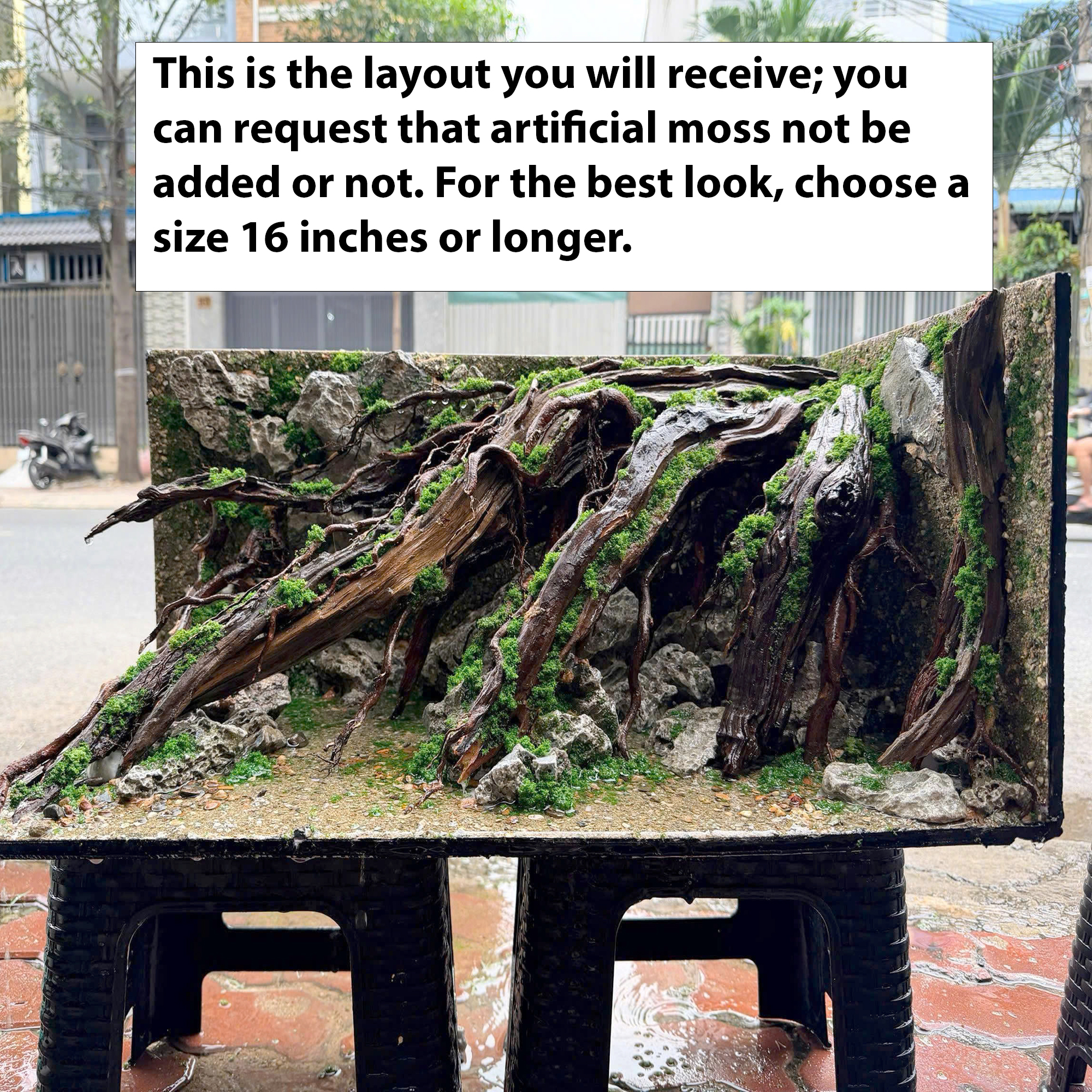 3D hardscape Aquascape Aquarium , Jungle aquascape, Paludarium - Image 9