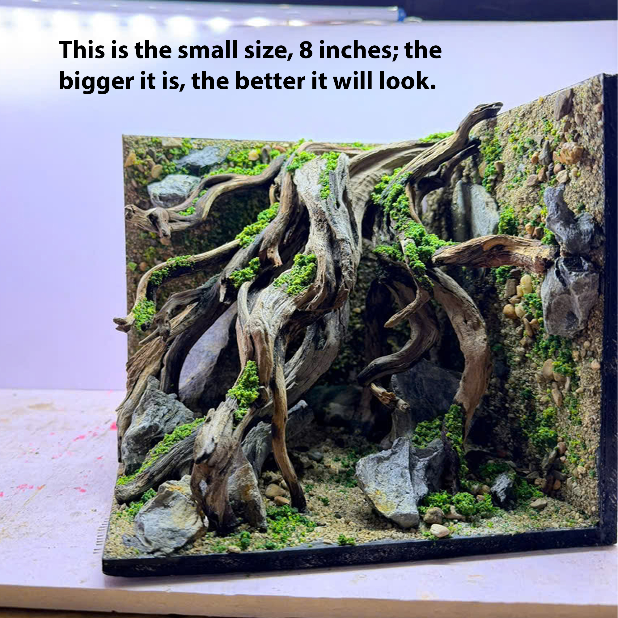 3D hardscape Aquascape Aquarium , Jungle aquascape, Paludarium - Image 8