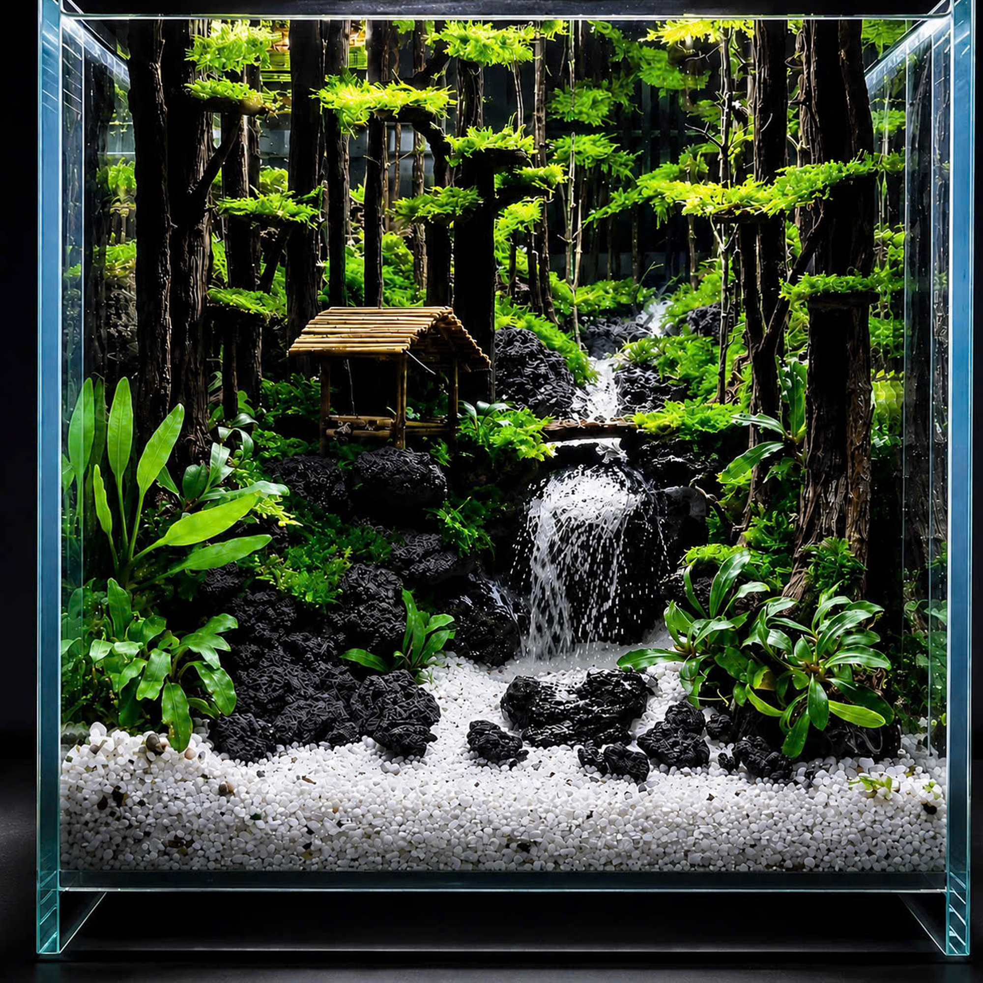 Forest Aquascape Aquarium, Aquarium Hardscape