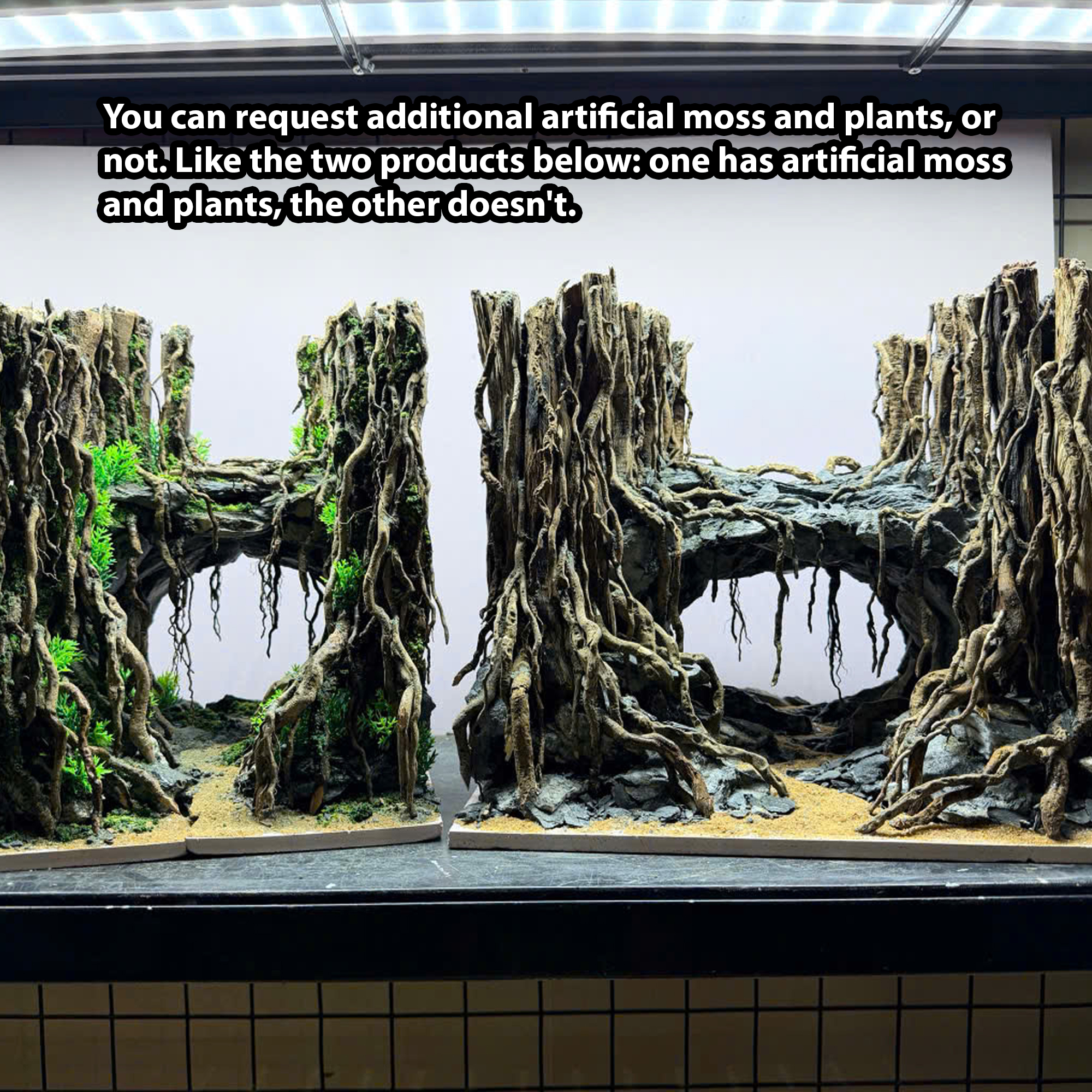 Unique Aquascape aquarium, Terrarium decoration,Vivarium decoration - Image 3